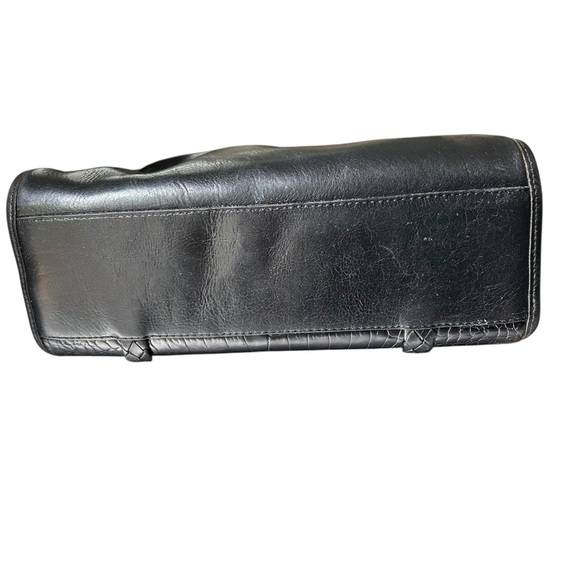 Vintage Brighton Croc Embossed Leather Shoulder Bag (1996) - Picture 7 of 11